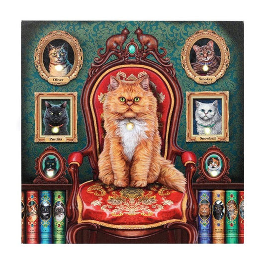 Mad About Cats Light Up Canvas By Lisa Parker