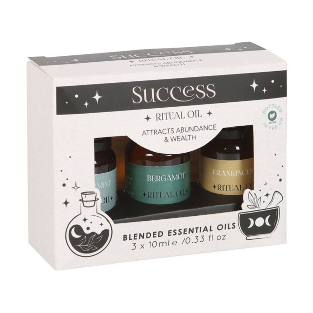 Set of 3 Success Ritual Blended Essential Oils