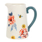 17cm Bee-utiful Floral Ceramic Flower Jug