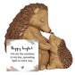 Happy Hoglet Mother and Baby Hedgehog Ornament