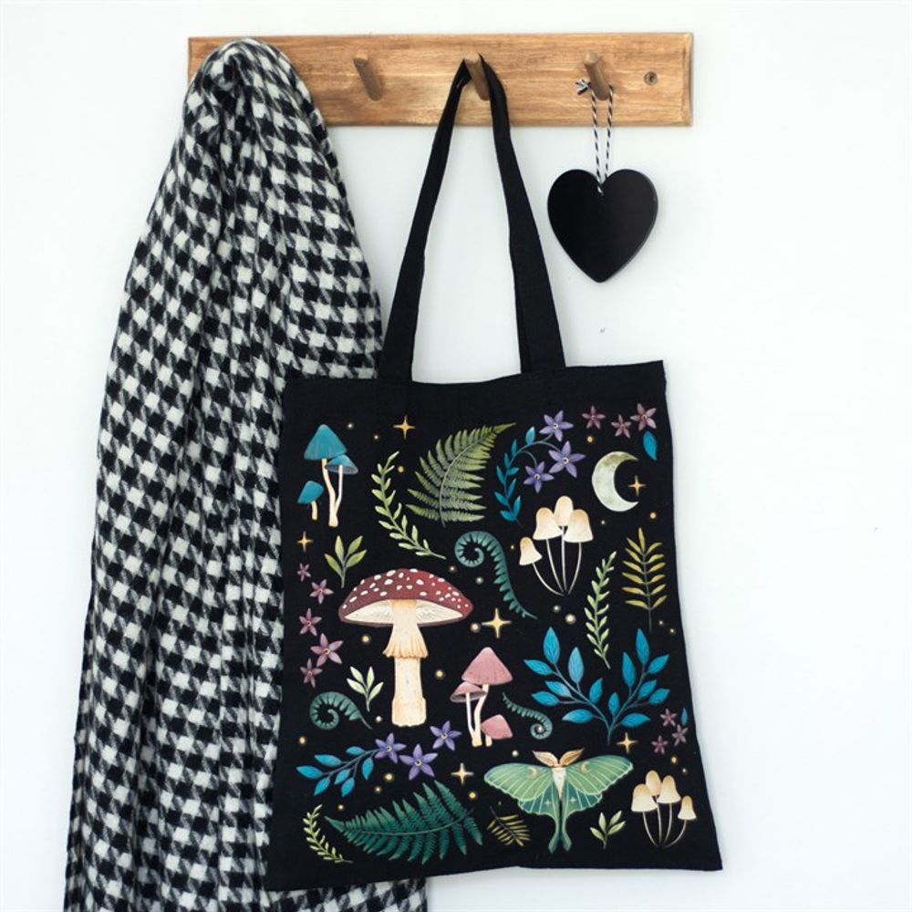 Forest Print Cotton Tote Bag