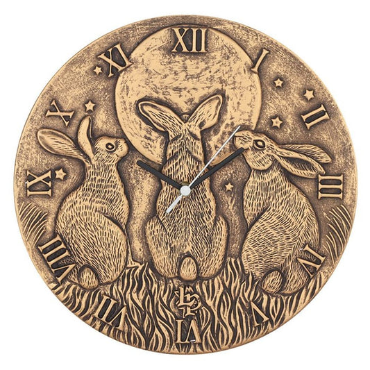 Terracotta Moon Shadows Clock by Lisa Parker