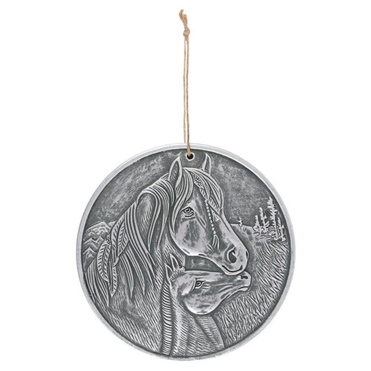 Silver Terracotta 'Apache' Plaque By Lisa Parker