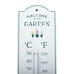 Welcome to My Garden Metal Wall Thermometer